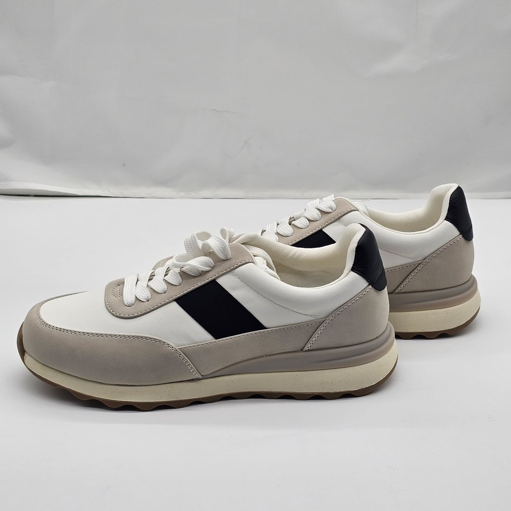 New Dolce Vita  Women's Sneaker Size 9 White With Black Stripe Zabble - Picture 5 of 10